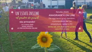 centro estivo 2020 girasoli bambini felici